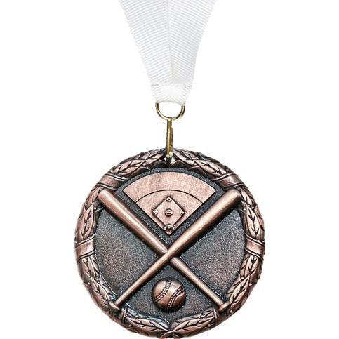 3D Cast Medals, Baseball / Bronze