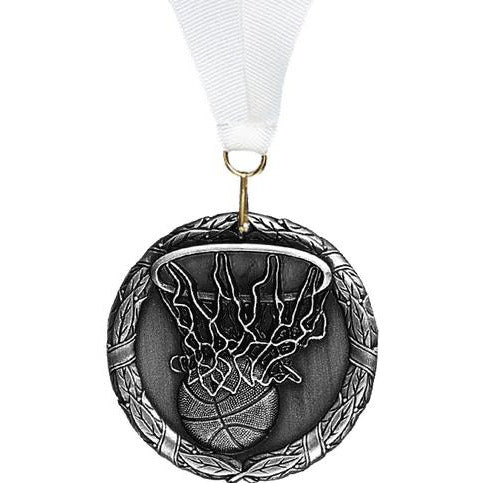 3D Cast Medals, Basketball / Silver