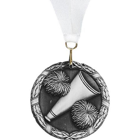 3D Cast Medals, Cheerleading 1 / Silver