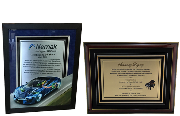 custom framing for special events