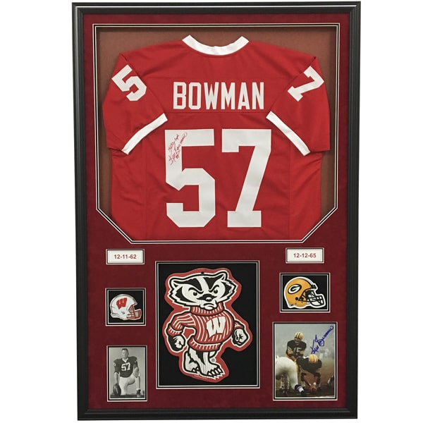 custom framed jersey and memorabilia