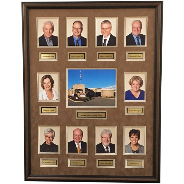 board of directors framed plaque