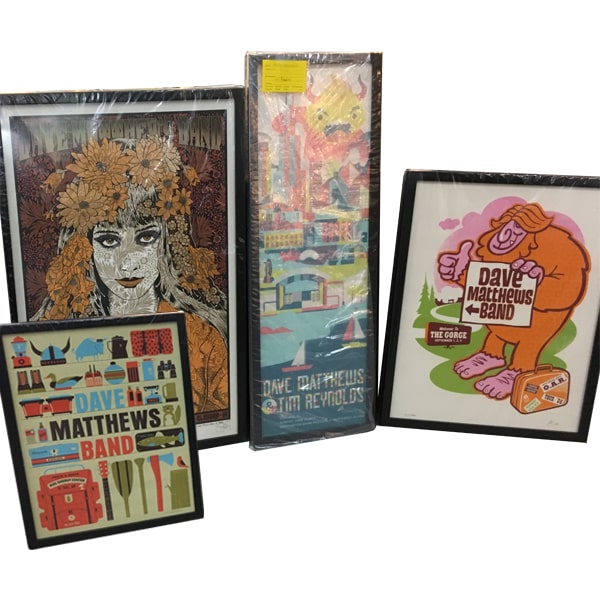 custom framed concert posters