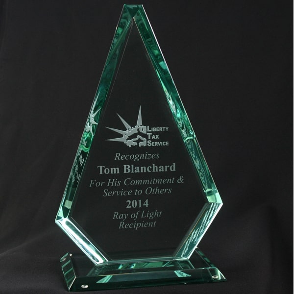 jade crystal award