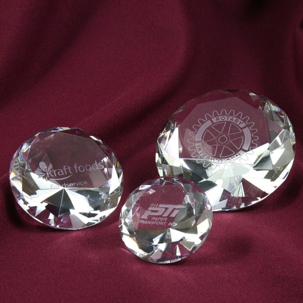 optic crystal paperweights