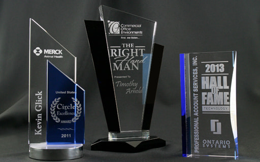 clear crystal awards