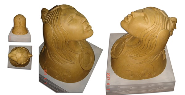 Sky Woman sculpts