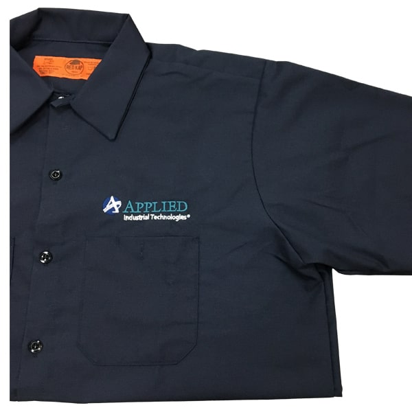 embroidered uniform shirt