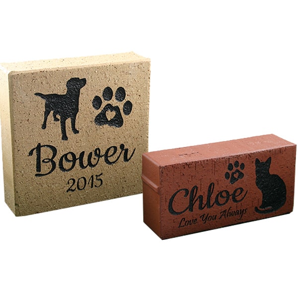 etched brick pet memorial