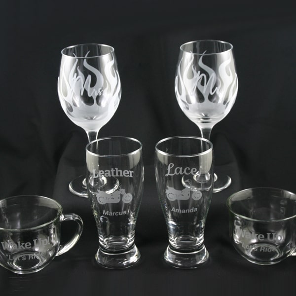 etched glassware