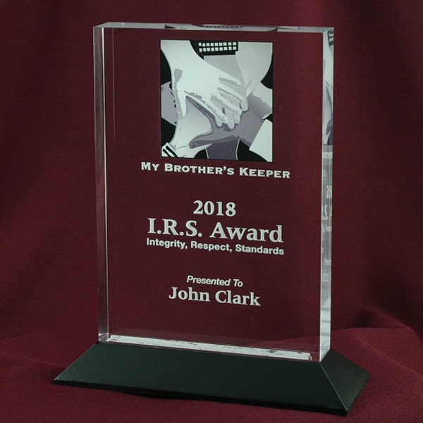 personalized lucite award