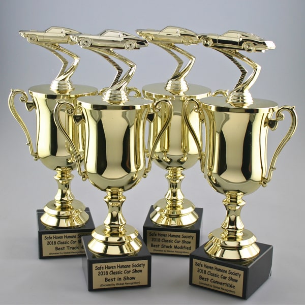 personalized car show trophies