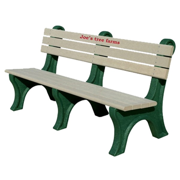 personalized Park Classic bench