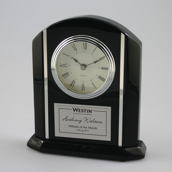 personalized arched top clock