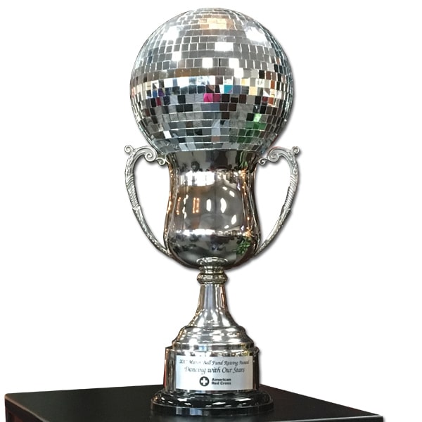 custom mirror ball trophy