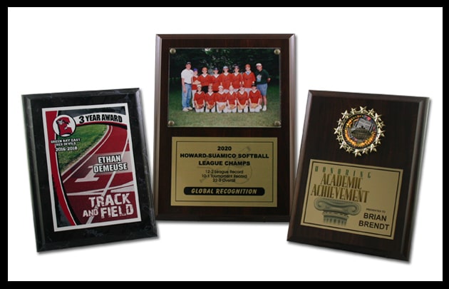 affordable stock plaques for academic and sports