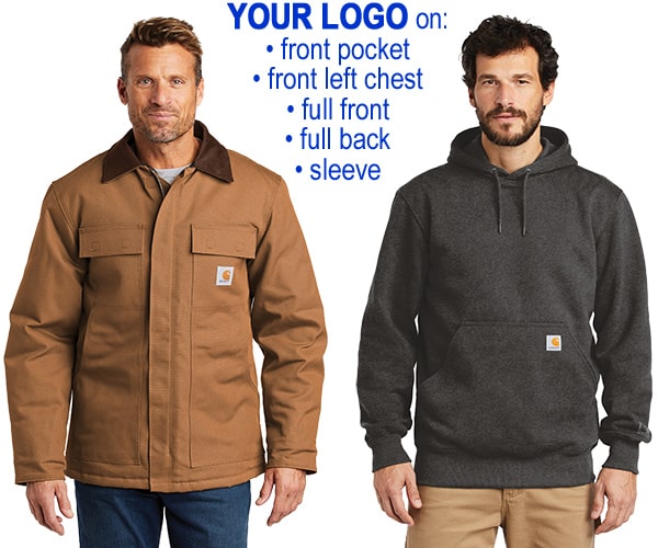Carhartt jackets and hoodies with your logo