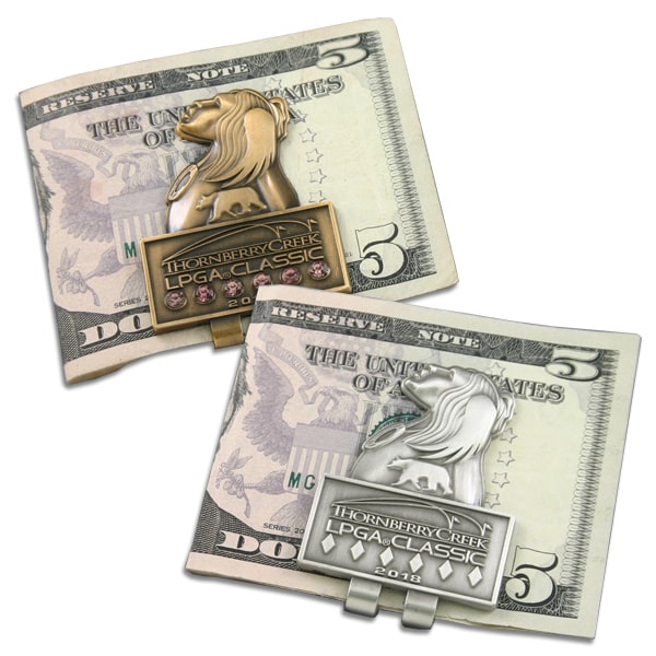 custom money clips for a golf event