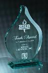 Jade Crystal Flame Award. Item# 18-JC-7875