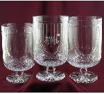 Lead Crystal Laurel Wreath Cups. Item# 18-LC-6415, 18-LC-6416, 18-LC-6417