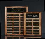 Walnut Perpetual plaque in two sizes: 24 magnetic plates and 12 magnetic plates. Item# 18-MP-200C, 18-MP-200D