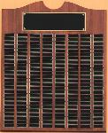 Walnut Perpetual Plaque with 200 plates. Item# 18-P1563