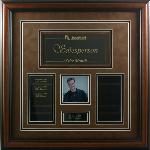 Framed Perpetual Plaque with Photo Opening and Plates. Item# GFR-00015