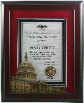 Framed Award -Washington DC-We The People. Item# GFR-00068