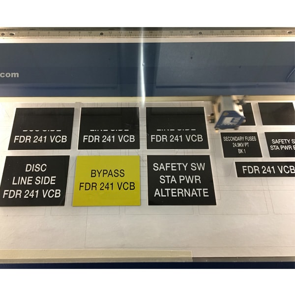 laser engraved identification plates