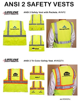 safety vests with screen printed logo