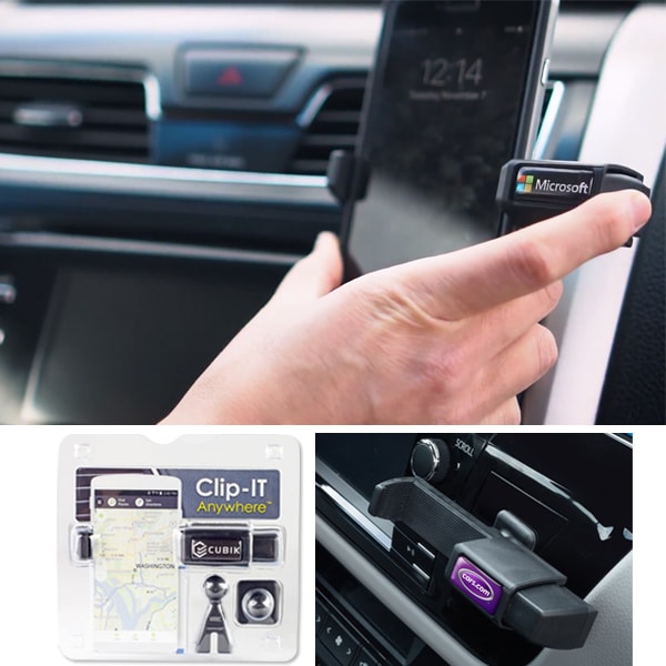 Clip-IT Anywhere phone holder