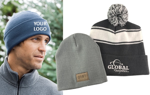 knit hats with your logo