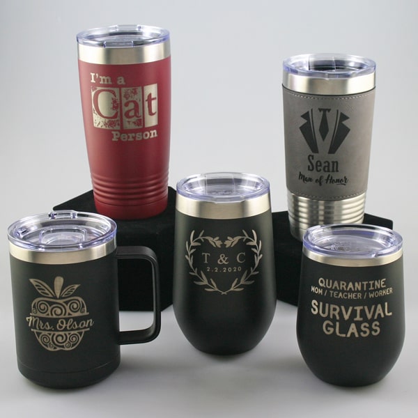 personalized drinkware