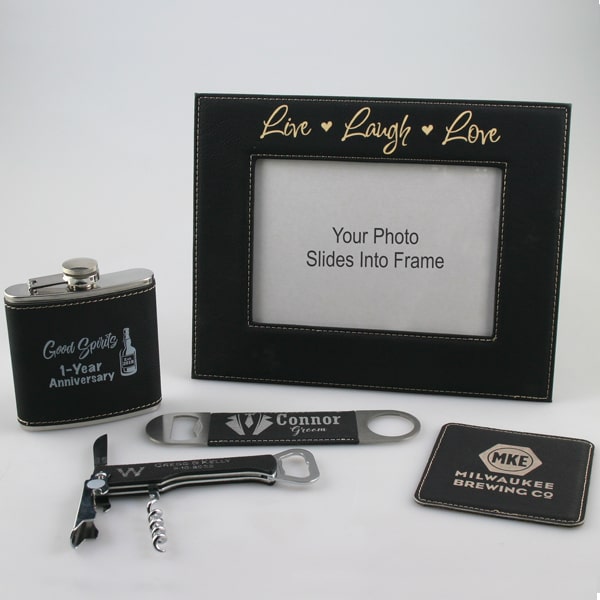 personalized leatherette gifts