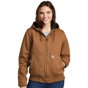 embroidered Carhartt Women's Washed Duck Active Jacket