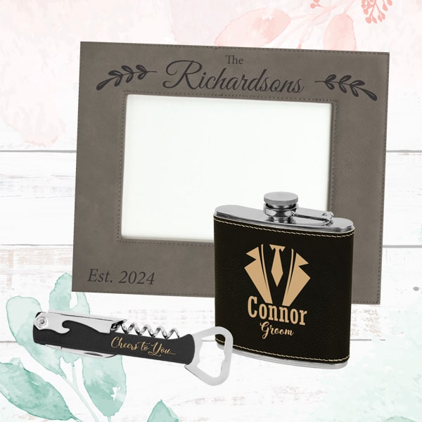 personalized leatherette gifts