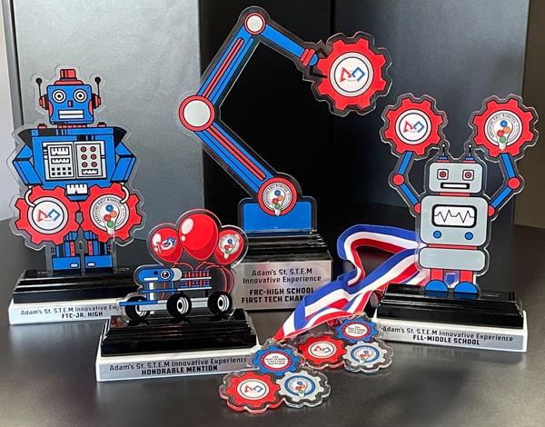 custom robotics trophies and medals