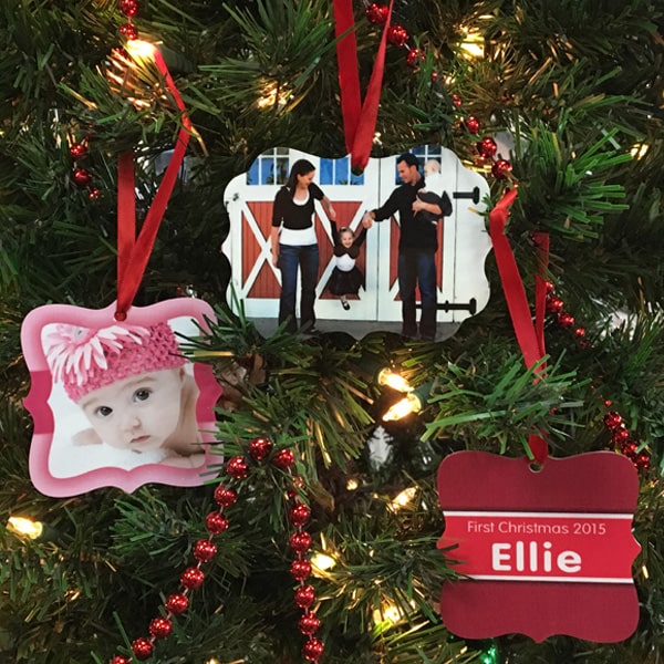 personalized photo ornaments from Global Recognition