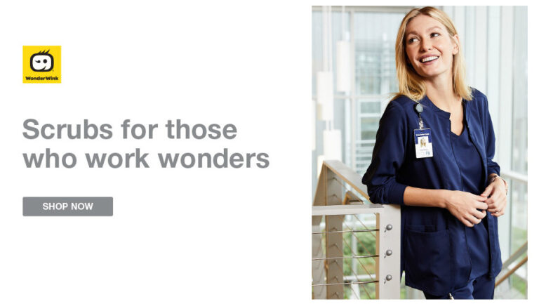 WonderWink scrubs with your logo for your team from Global Recognition